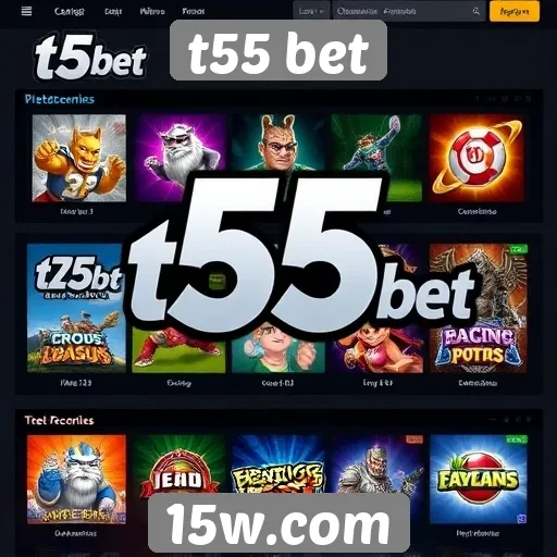 A variedade de jogos na t55 bet é atrativa